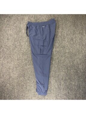 Victoria's Secret Pink Track Sweatpants Cargo Jogger Pants Lounge Bottoms Blue